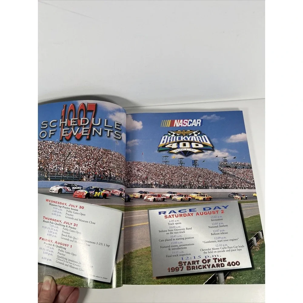 1997‎ NASCAR Brickyard 400 Official Program Dale Jarrett  Rusty Wallace Racing
